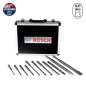 Coffret de 11 pièces (forets et burins) SDS Plus 3 pour marteaux burineurs BOSCH 2608579916