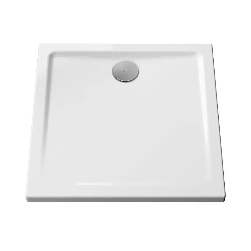 Receveur ultra plat à poser ou à encastrer PMR CASCADE 80x80x4 VITRA 5761L003M0578