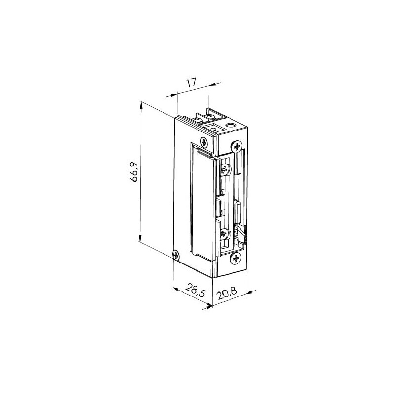 Gâche à rupture ULTIMFIT 12V HERACLES 1411 RFT 12V