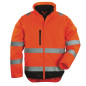 Veste de travail haute visibilité 2 en 1 HI WAY manches amovibles orange fluo noir TXL COVERGUARD 7HWXOXL