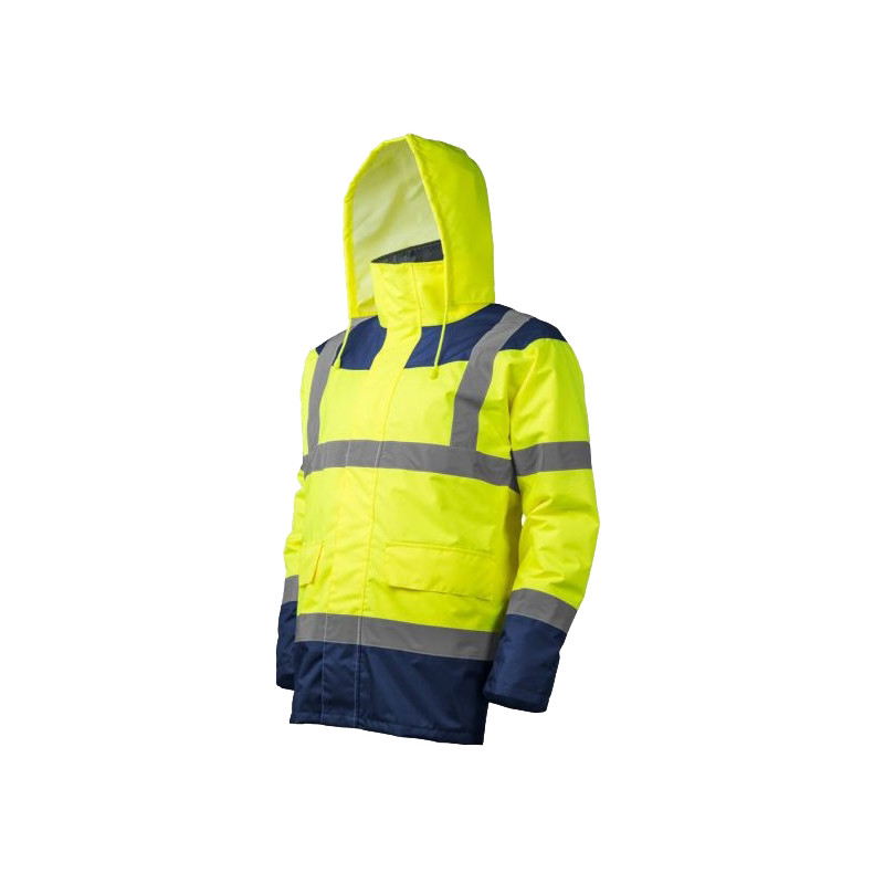 Parka haute visibilité KETA jaune fluo marine TL COVERGUARD 7KETYL