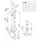 Pêne piston rotatif rond PRIMABASE en acier OPERA 25608 25