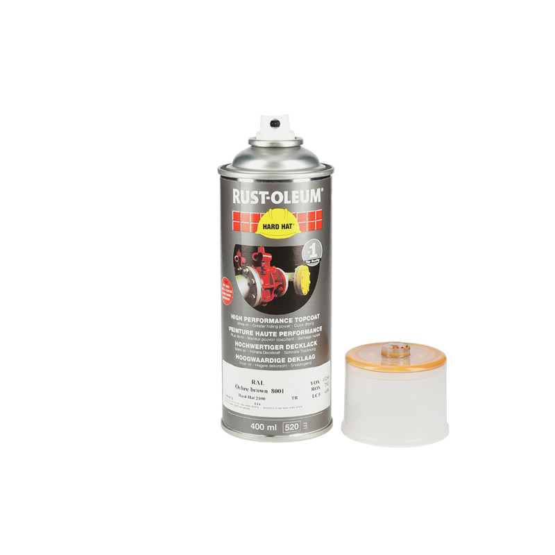 Aérosol HARD HAT brun terre sienne RAL 8001 400ml RUST OLEUM H2100AEPF 8001