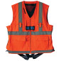 Harnais antichute HT22 avec veste réfléchissante orange gris TRACTEL 83782