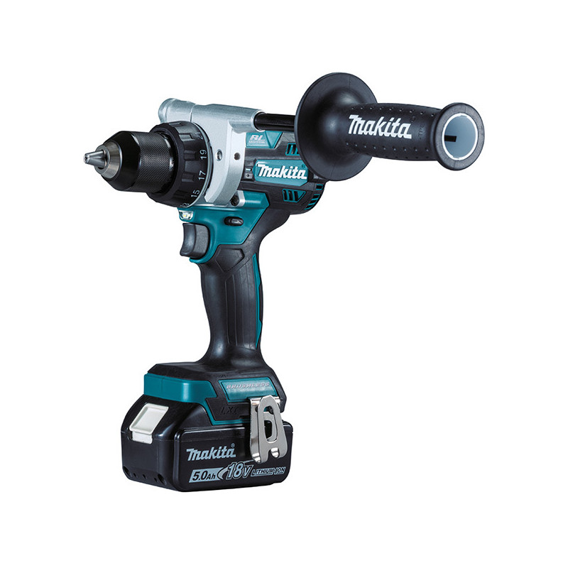 Perceuse visseuse 18V + 2 batteries 5Ah + chargeur rapide + coffret MAKPAC MAKITA DDF486RTJ