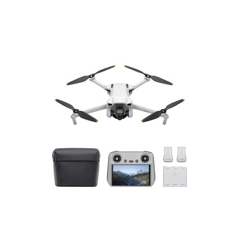 Drone Dji Mini 3 Fly More Combo avec radiocommande smart controller Gris