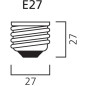 Ampoule LED TOLEDO Retro satiné 2700K 827 A60 E27 8W SYLVANIA 0029339