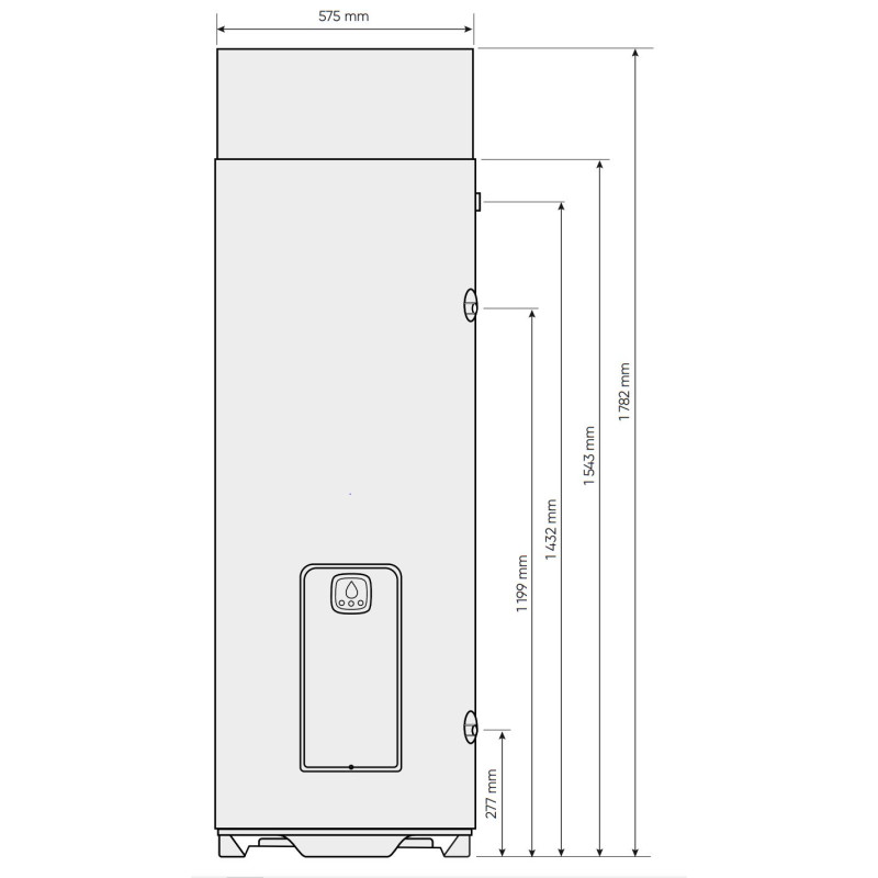 Chauffe eau thermodynamique EGEO vertical sur socle 250l ATLANTIC 232517