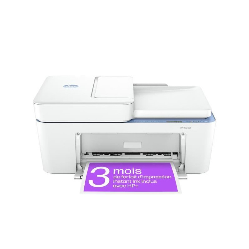 HP Deskjet 4222e Imprimante tout-en-un Jet d'encre couleur Copie Scan - 3 mois d'Instant ink inclus avec HP+