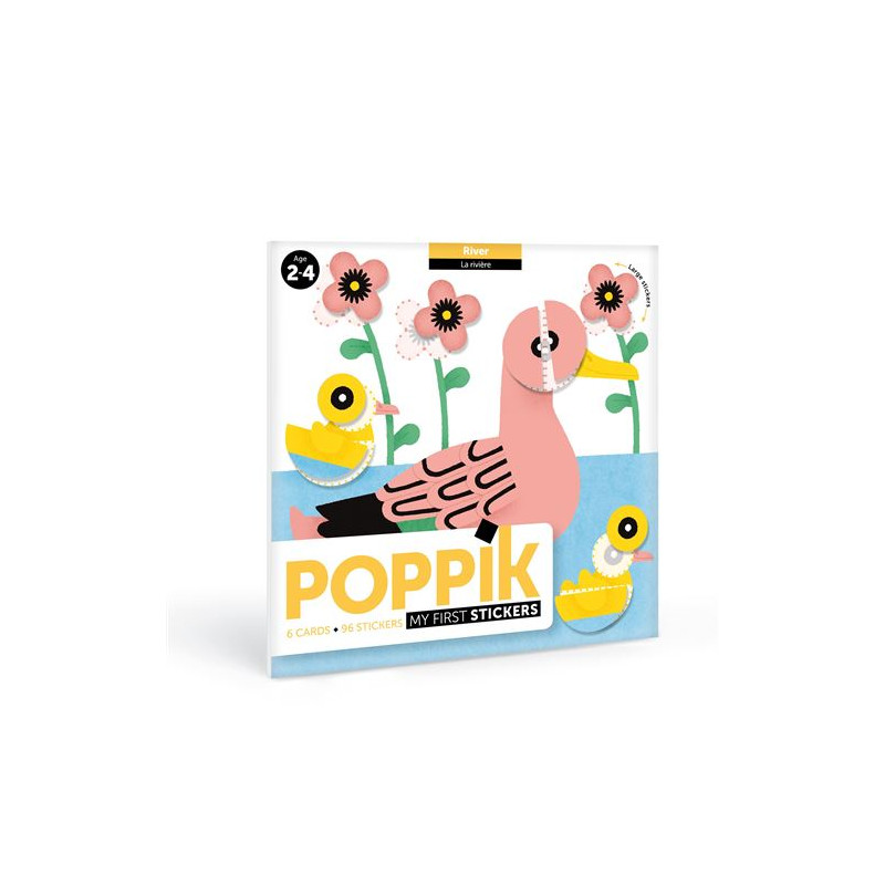 Jeu créatif Poppik Cartes Sticker Baby La Rivière