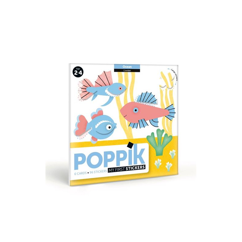 Jeu créatif Poppik Cartes Sticker Baby L’Océan