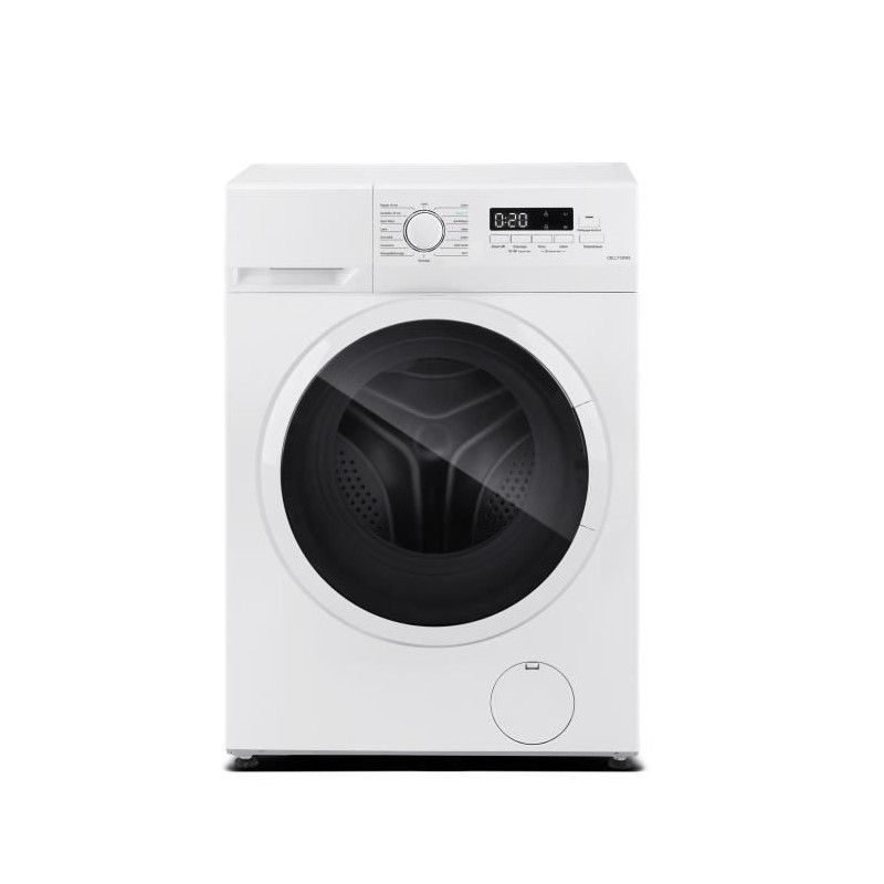 Lave-linge hublot CONTINENTAL EDISON CELL712IW2 - 7 kg - Largeur 59,5 cm - Classe A - 1200 trs/min - moteur induction - blanc