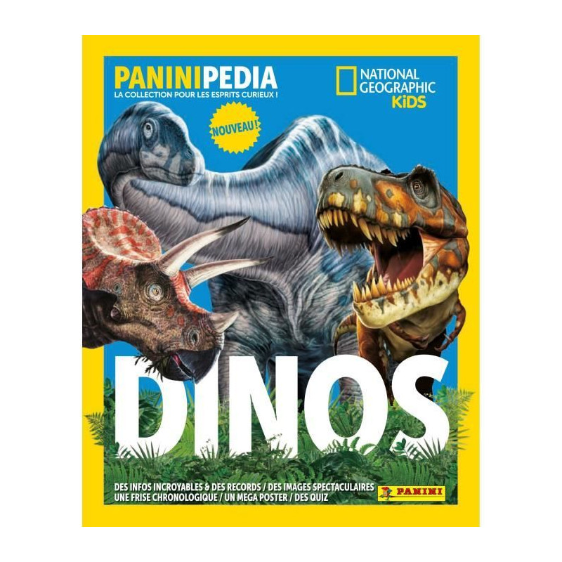 Album pour cartes a collectionner - PANINI - DINOS NATIONAL GEOGRAPHIC KIDS - PANINIPEDIA