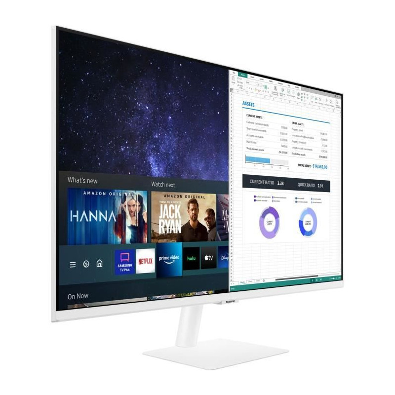 Ecran PC - SAMSUNG - Smart Monitor M5 - CM500 - 32 FHD 1920x1080 - 60Hz - VA - 4ms - Noir - HDMI + Télécommande