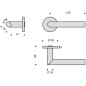 Ensemble Ovalis L inox brossé VACHETTE 080877