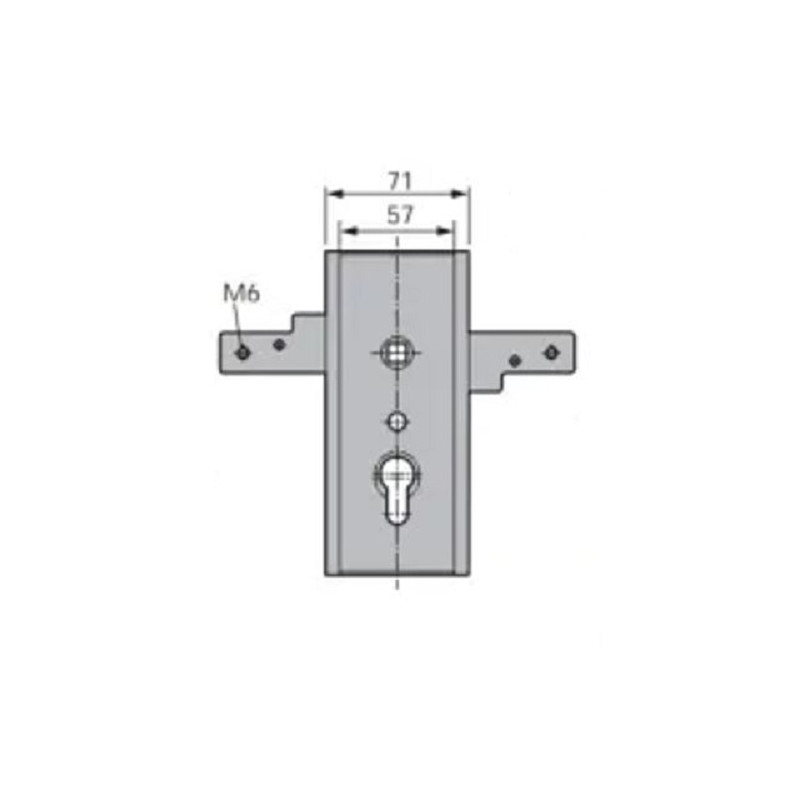 Serrure de garage verouillage horizontal sans ressort EP29 WSS 16550000010