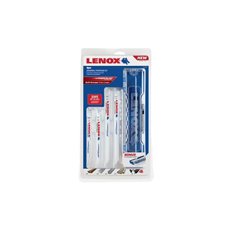 Kit de 9 lames de scie sabre Bois Métal LENOX 121439KPE