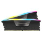 Mémoire RAM - CORSAIR - Vengeance RGB DDR5 RAM 32Go (2x16Go) 6000MHz CL30 Intel XMP Compatible iCUE - Noir (CMH32GX5M2B6000C30)