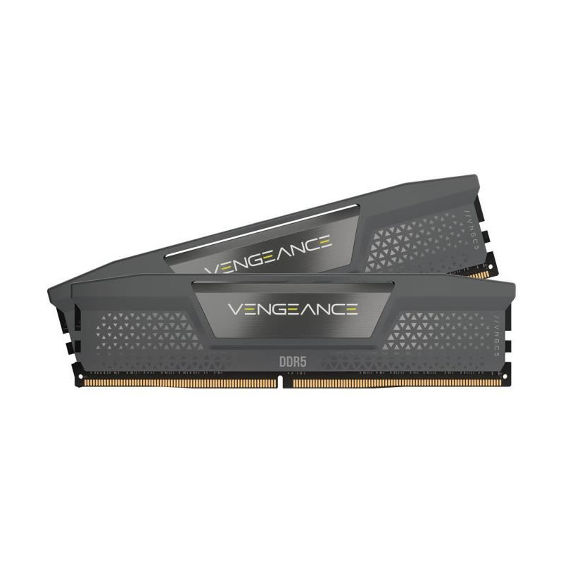 Mémoire RAM - CORSAIR - Vengeance DDR5 RAM 32Go (2x16Go) 6000MHz CL36 AMD Expo Compatible iCUE - Gris (CMK32GX5M2E6000Z36)