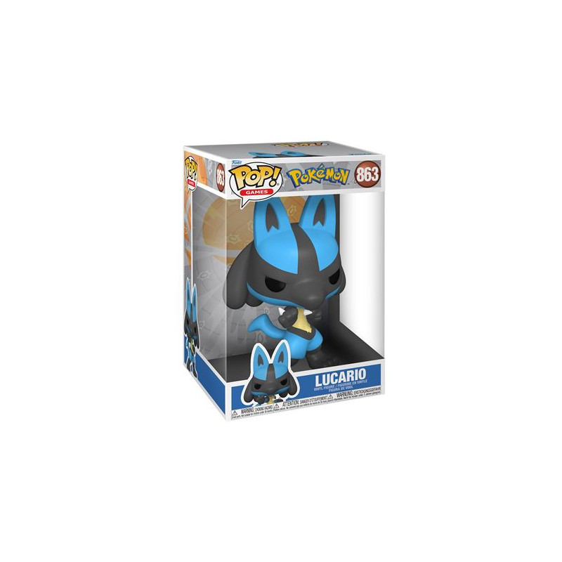 Figurine Funko Pop Jumbo Pokémon Lucario EMEA