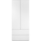 Armoire - CALICOSY - Image 60A - 2 portes battantes - 2 tiroirs - Blanc