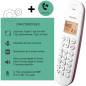 Téléphone fixe sans fil - LOGICOM - DECT ILOA 150 SOLO - Framboise - Sans répondeur