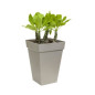 ELHO Bac a plantes carrée haut - 37 cm - Blanc