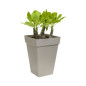 ELHO Bac a plantes carrée haut - 37 cm - Gris anthracite