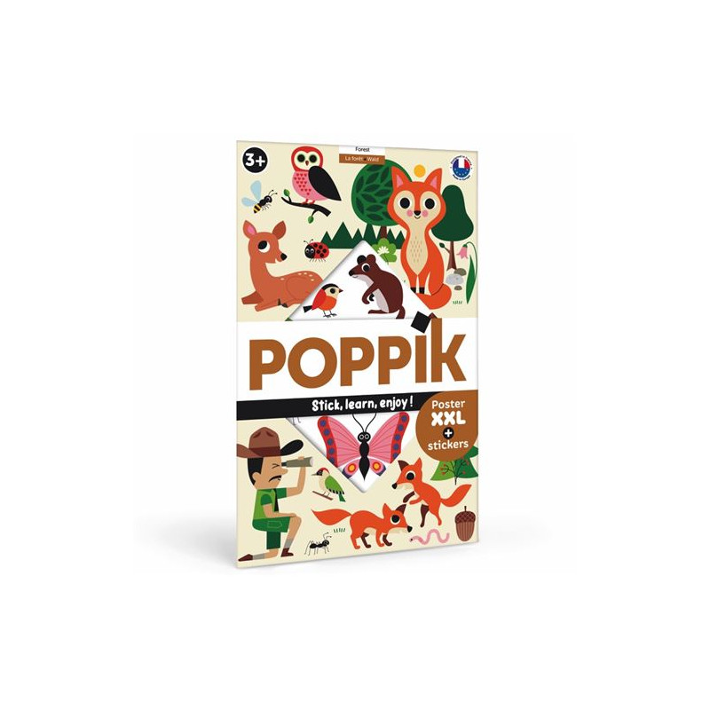 Jeu créatif Poppik Discovery Sticker La Forêt Poster