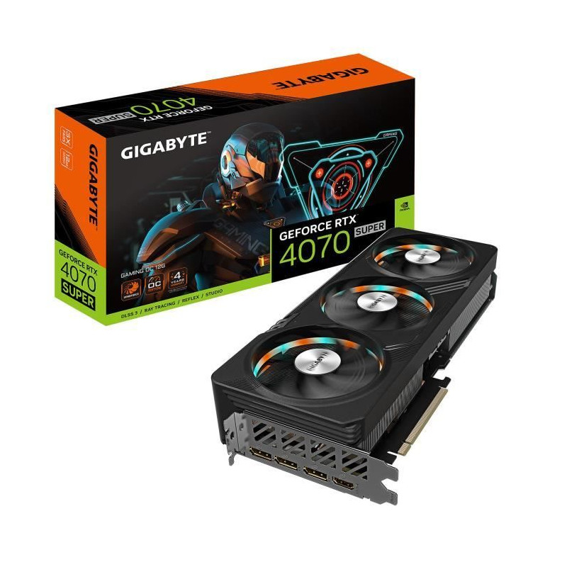 GIGABYTE - Carte Graphique - GeForce RTX 4070 SUPER GAMING OC 12G