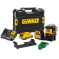 Laser multi lignes 12V 18V 3 x 360° vert + 1 batterie XR 2Ah + chargeur + coffret T STAK DEWALT DCE089D1G18 QW