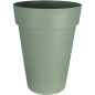 Bac a fleurs RIVIERA SOLEILLA HAUT - Plastique - Hauteur 66 cm - Vert argile