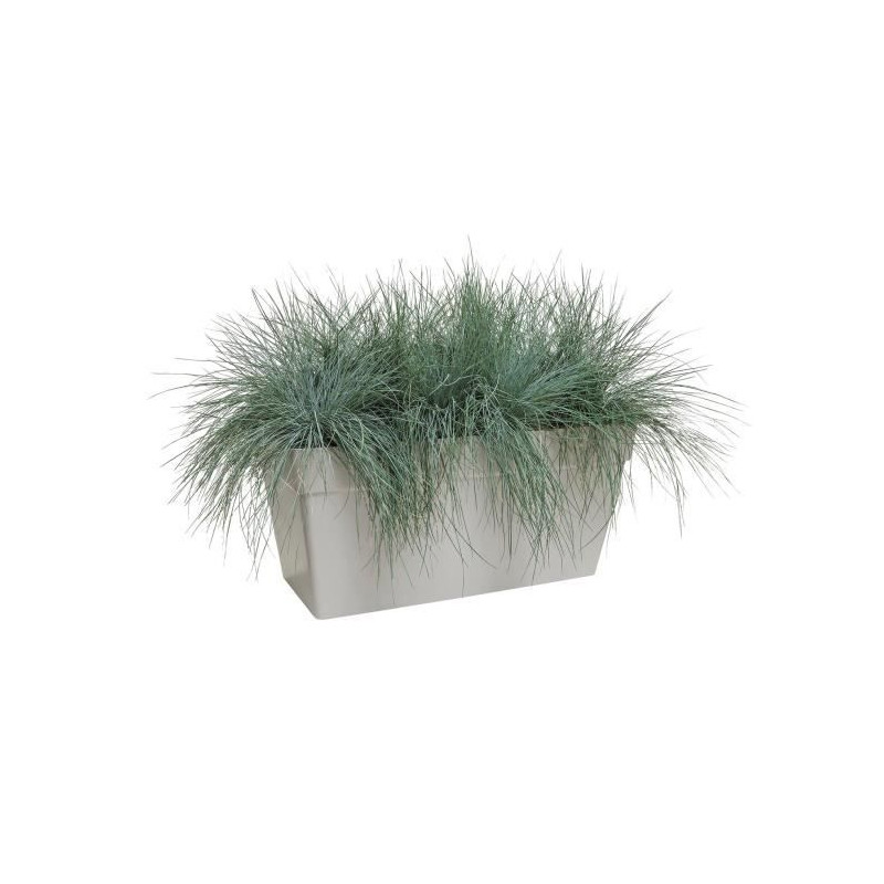 ELHO Bac a plantes avec roues pour terrasse - 70 cm - Blanc