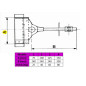 Ferme porte à tige n° 3 max 60 kg IBFM 91003