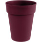 EDA Pot de Fleur Vase Mi-Haut TOSCANE Ø 44 cm - Volume 50 L - Ø 44 x H.53 cm - Rouge bourgogne