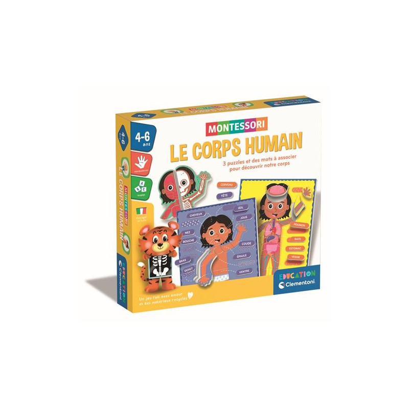 Jeu éducatif Clementoni Le corps humain Montessori