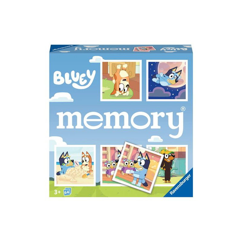 Jeu de mémoire Ravensburger Grand memory Bluey