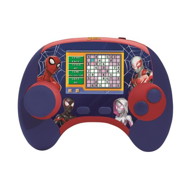 LEXIBOOK - Console éducative bilingue Français/anglais - Spiderman, écran LCD 2,8 pouces - bleu/rouge -JCG100DPi1