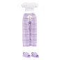 Junior High Pyjama Party - Poupée mannequin articulée 22 cm - Violet (Violet) - Nombreux accessoires - a partir de 4 ans