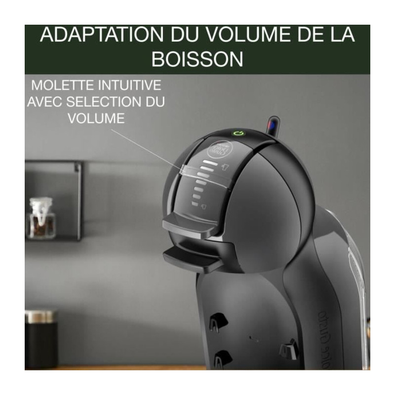 KRUPS Machine a café, Cafetiere capsules multi-boissons, Compacte, Arret automatique, Taille des boissons réglable, Mini Me