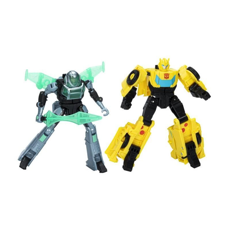 Figurines Cyber-Combiner Bumblebee et Mo Malto, jouets interactifs pour filles et garçons,Transformers EarthSpark, des 6 ans