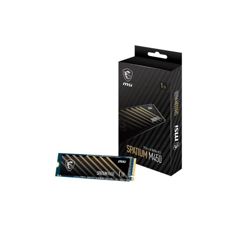 MSI - SPATIUM M450 - SSD interne - 500Go - PCIe 4.0 NVMe M.2