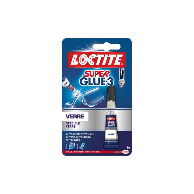 LOCTITE SUPER GLUE3 GLASS BOND BLISTER 3G LOCTITE - 2608835