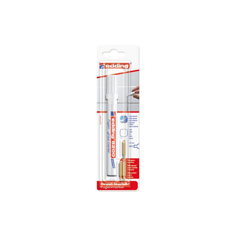 MARQUEUR RENOVATEUR JOINTS BLANC  8200 EDDING - 4-8200-1-4049