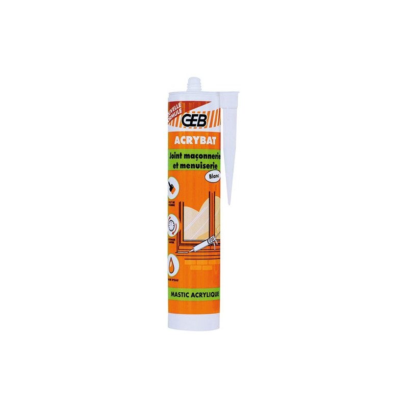 GEB MASTIC ACRYBAT B CART.310ML BLANC GEB - 107050