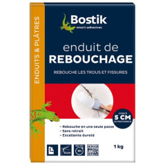 BOSTIK ENDUIT REBOUCHAGE POUDRE  1KG BOSTIK BOSTIK - 30604181