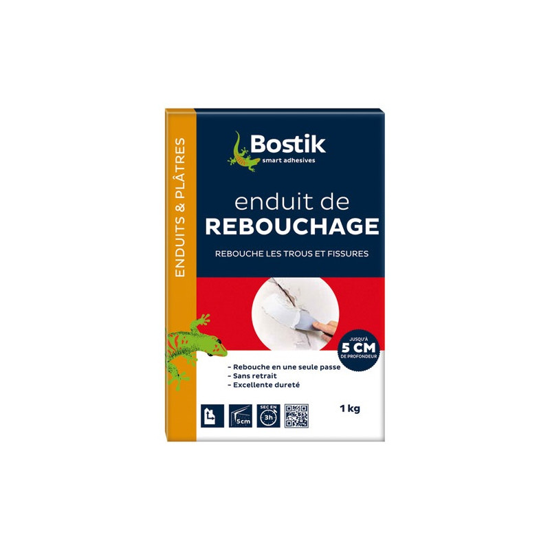 ENDUIT REBOUCHAGE POUDRE  1KG BOSTIK BOSTIK - 30604181