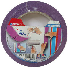 GEKO ADHES.PAPIER MASQU.25MMX50M VIOLET 30J GEKO - 21000/182