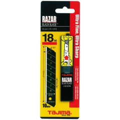 TAJIMA LAME CUTTER 18MM RAZAR BLACK X10 BL TAJIMA - LCB50RBC