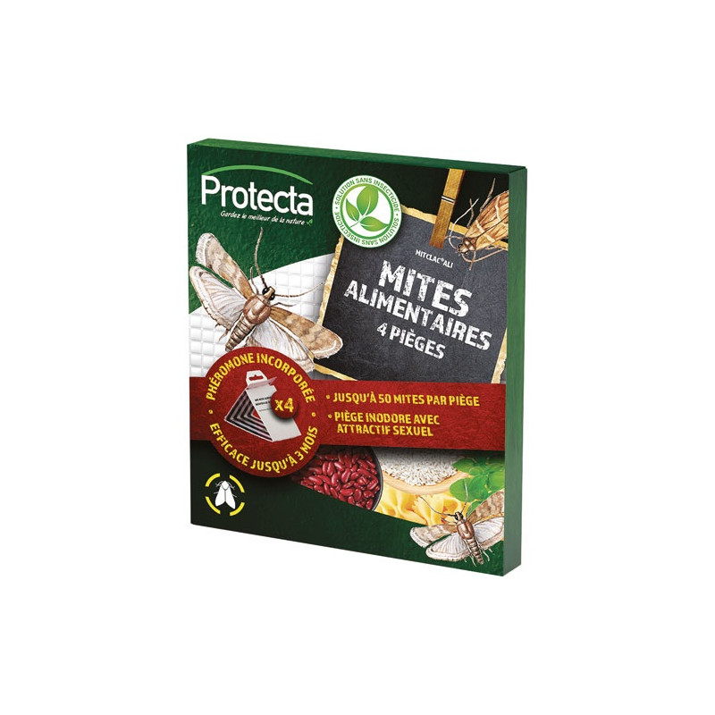 PROTECTA MIT'CLAC ANTIMITE ALIMENTAIRE  4 PIEGE PROTECTA - EQ-PIE-09003